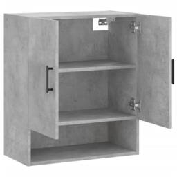 Berkfield Home Wall Cabinet Concrete Grey 60x31x70 cm Engineered Wood - Size: 60 x 31 x 70 cm - thumbnail 6