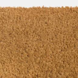 OHS Plain Natural Non Slip Coir Mat Doormat Rug in Brown - Size: 40 x 60 cm - thumbnail 5