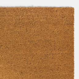 OHS Plain Natural Non Slip Coir Mat Doormat Rug in Brown - Size: 40 x 60 cm - thumbnail 4