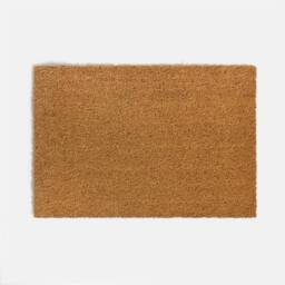 OHS Plain Natural Non Slip Coir Mat Doormat Rug in Brown - Size: 40 x 60 cm - thumbnail 3