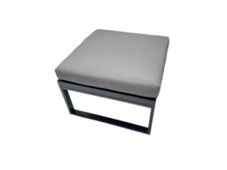 Fimous 9 Seat Aluminium Lounge 3 Seat Sofa Coffee Table Sets with 4 Stools in Dark Grey - thumbnail 6