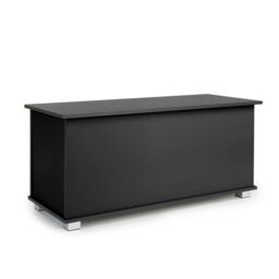 Home Source Ottoman Storage Chest Toy Bedding or Blanket Box Large Wooden Home in Black - thumbnail 5