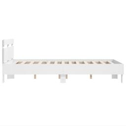 Berkfield Home Durable Bed Frame without Mattress White 135x190 cm Double - thumbnail 6