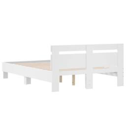 Berkfield Home Durable Bed Frame without Mattress White 135x190 cm Double - thumbnail 7