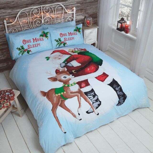 Rapport Home One More Sleep Duvet Cover Set with Pillow case Multi in Blue - Size: King - image 1
