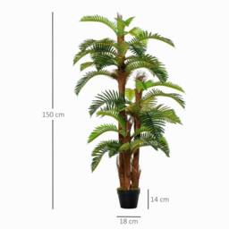 Wyld Haus Nohane Roma Artificial Green Fern Plant in Pot L18 x D18 x H150cm - thumbnail 4