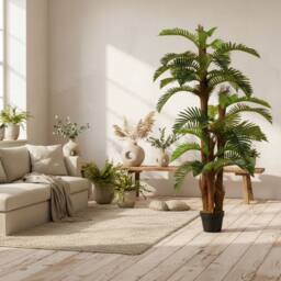 Wyld Haus Nohane Roma Artificial Green Fern Plant in Pot L18 x D18 x H150cm