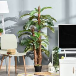 Wyld Haus Nohane Roma Artificial Green Fern Plant in Pot L18 x D18 x H150cm - thumbnail 3
