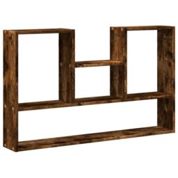 Berkfield Home Wall Shelf Smoked Oak 99x15x60 cm Engineered Wood in Brown - Size: 99 x 15 x 60 cm - thumbnail 2
