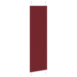 Berkfield Home Pleated Blind Bordeaux Red 60x200 cm Fabric Width 59.4 cm Polyester - thumbnail 3