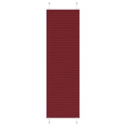 Berkfield Home Pleated Blind Bordeaux Red 60x200 cm Fabric Width 59.4 cm Polyester