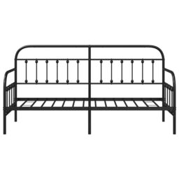 Berkfield Home Black Daybed Frame 80x200 cm Steel - thumbnail 6