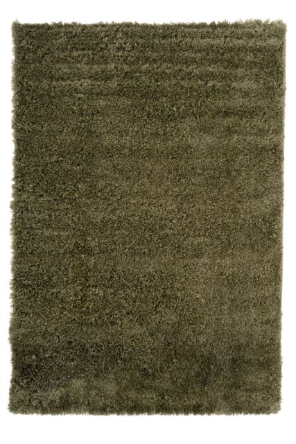 Kukoon Soft Fluffy Thick Pile Shaggy Area Rug, Living Room Bedroom Carpet Runner in Olive - Size: 80 cm x 150 cm - image 1
