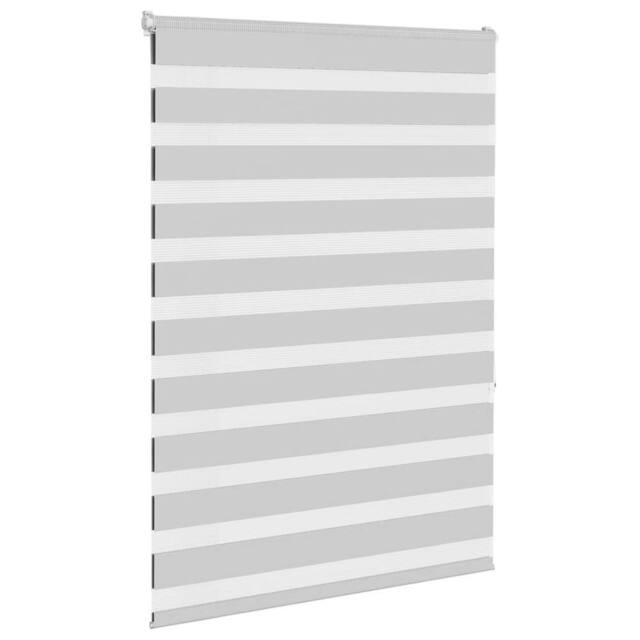 Berkfield Home Elegant Zebra Blind Light Grey 110x150 cm Fabric Width 105.9 cm P - image 1