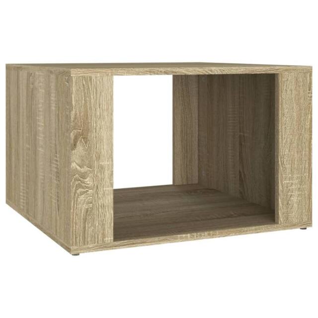 Berkfield Home Bedside Table Sonoma Oak 57x55x36 cm Engineered Wood in Brown - Size: 57 x 55 x 36 cm - image 1