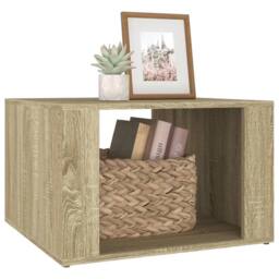 Berkfield Home Bedside Table Sonoma Oak 57x55x36 cm Engineered Wood in Brown - Size: 57 x 55 x 36 cm - thumbnail 4