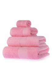 Homescapes Turkish Cotton Jumbo Towel in Pink - thumbnail 3