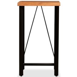 Berkfield Home Bar Table Solid Acacia Wood 60x60x107 cm in Brown - Size: 60 x 60 x 107 cm - thumbnail 2