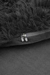 Living and Home 3Pcs Soft Skin-friendly Faux Mink Fleece Duvet Set in Dark Grey - Size: Single - thumbnail 7
