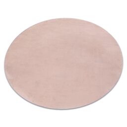 RugsX Posh Rug in Pink - Size: 80 cm diameter