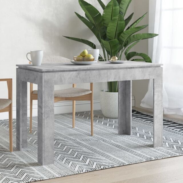 Berkfield Home Dining Table Concrete Grey 120x60x76 cm Engineered Wood - Size: 120 x 60 x 76 cm - image 1