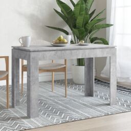 Berkfield Home Dining Table Concrete Grey 120x60x76 cm Engineered Wood - Size: 120 x 60 x 76 cm