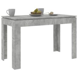 Berkfield Home Dining Table Concrete Grey 120x60x76 cm Engineered Wood - Size: 120 x 60 x 76 cm - thumbnail 3