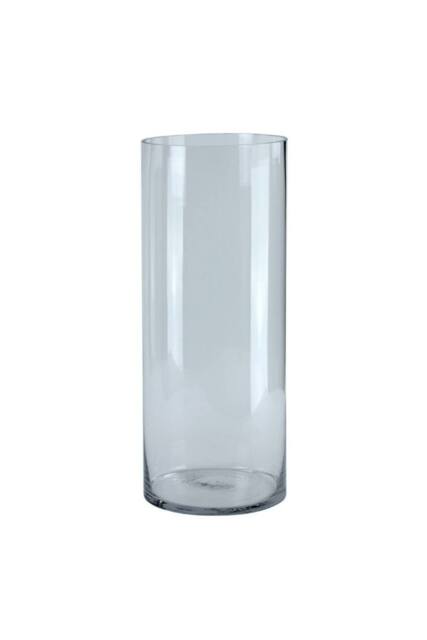 KDMD Cylinder Vase 50cm x 20cm Clear - Size: 50 cm x 20 cm - image 1
