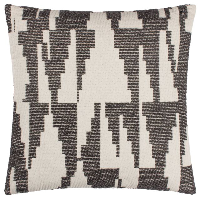 HOEM Ibizia Abstract 100% Cotton Cushion in Black - Size: 50 cm x 50 cm - image 1