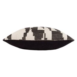 HOEM Ibizia Abstract 100% Cotton Cushion in Black - Size: 50 cm x 50 cm - thumbnail 3