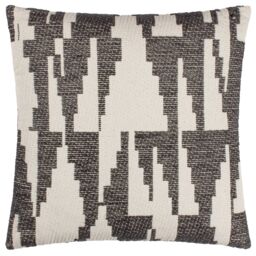 HOEM Ibizia Abstract 100% Cotton Cushion in Black - Size: 50 cm x 50 cm - thumbnail 1