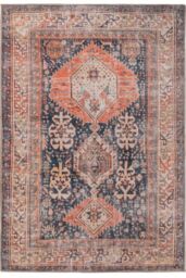Kukoon 80x150cm Navy Washable Indoor Doormat Front Door Entrance Rug - Size: 80 cm x 150 cm - thumbnail 1