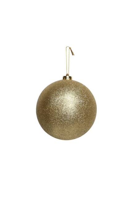 KDMD Gold Glitter Shatterproof Bauble x1 15cm - image 1