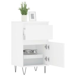 Berkfield Home Sideboards 2 pcs White 40x35x70 cm Engineered Wood - Size: 40 x 35 x 70 cm - thumbnail 4