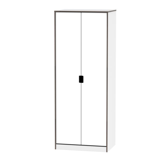 Ready Assembled 2 U Taiwan 2 Door Wardrobe (Ready Assembled) in White