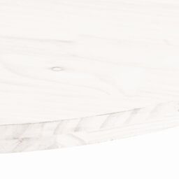 Berkfield Home Table Top White 70x35x2.5 cm Solid Wood Pine Oval - thumbnail 5