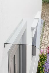 Living and Home Clear Arch Door Window Canopy Awning Shelter - Size: X - thumbnail 1
