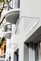 Living and Home Clear Arch Door Window Canopy Awning Shelter - Size: X - thumbnail 3