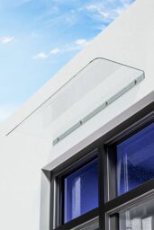 Living and Home Clear Arch Door Window Canopy Awning Shelter - Size: X - thumbnail 2