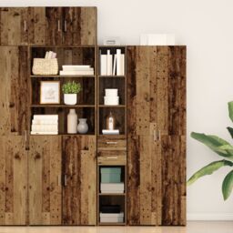 Berkfield Home Highboard Old Wood 30x42, 5x185 cm Engineered Wood in Brown - thumbnail 1