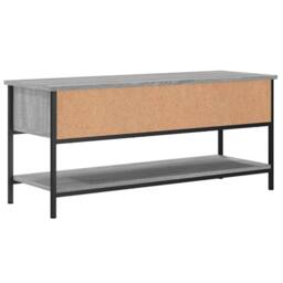 Berkfield Home TV Cabinet Grey Sonoma 100x35x45 cm Engineered Wood - Size: 100 x 35 x 45 cm - thumbnail 6