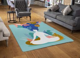 Benjamin Tate Design Mindfulness, Meditation & Yoga Designer Rug in Natural - Size: Large - thumbnail 2