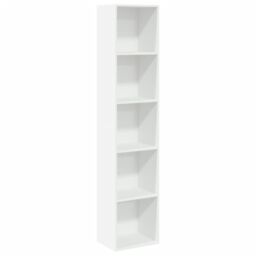 Berkfield Home Bookcase White 40x30x189 cm Engineered Wood - Size: 40 x 30 x 189 cm - thumbnail 2