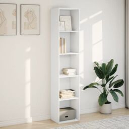 Berkfield Home Bookcase White 40x30x189 cm Engineered Wood - Size: 40 x 30 x 189 cm - thumbnail 3