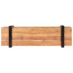 Berkfield Home TV Cabinet 130x40x40 cm Solid Acacia Wood in Brown - Size: 130 x 40 x 40 cm - thumbnail 3