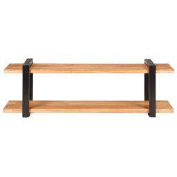 Berkfield Home TV Cabinet 130x40x40 cm Solid Acacia Wood in Brown - Size: 130 x 40 x 40 cm - thumbnail 2