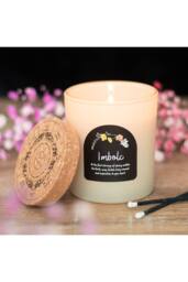 KDMD Imbolc Spiced Vanilla Candle - Wheel of the Year Seasonal Candle in Cream