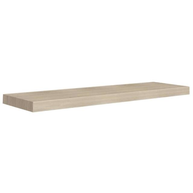 Berkfield Home Durable Floating Wall Shelves 2 pcs Oak 90x23.5x3.8 cm MDF in Light Oak - image 1