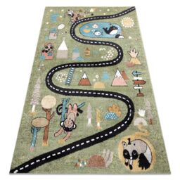 RugsX Fun Rug in Green - Size: 80 cm x 150 cm