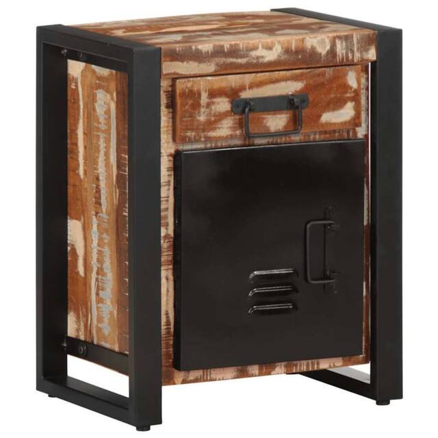 Berkfield Home Bedside Cabinets 2 pcs Multicolour Solid Rough Wood Mango - image 1